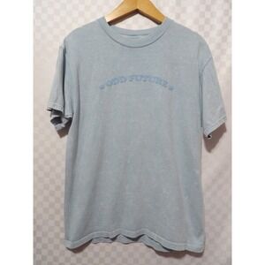 ODD FUTURE Puff Print Blue Wash T-Shirt | S